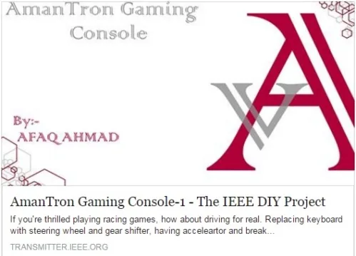 Afaq Ahmad, 3rd Year, CSE student of University of Engineering & Management (UEM), Jaipur has won 1st prize across the world in IEEE Maker Project Competition.