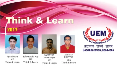 CONGRATULATIONS to these brilliant students of the UEM, Jaipur for getting job offer from Think & Learn with salary offer of Rs. 6 lakhs per annum……