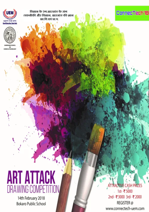 ART ATTACK Drawing Competition at ConnecTech 2018, UEM Technical Bonanza