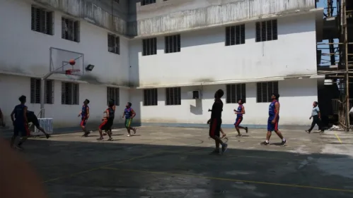 Intra-University Basketball match at UEM Kolkata