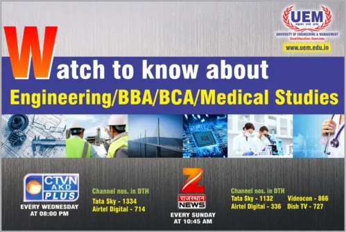 Watch to know about Engineering/BBA/BCA/Medical Studies