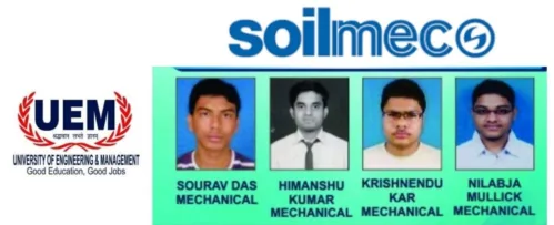 Students of UEM Jaipur got job offer from Soilmec Ltd.