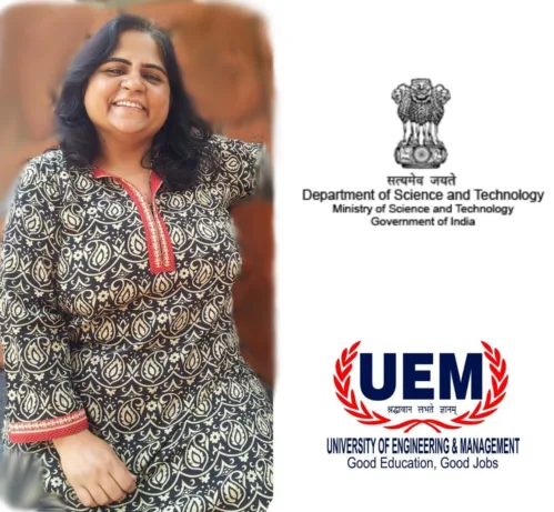 Dr. Preeti Sharma of UEM Jaipur got her next grant of Project from DST, National Implementing and Monitoring Agency for Training (NIMAT), Govt. of India