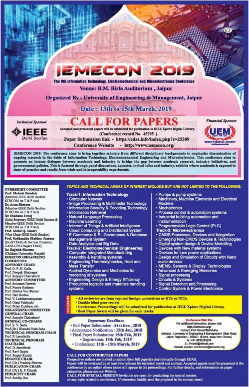 IEMECON – 2019