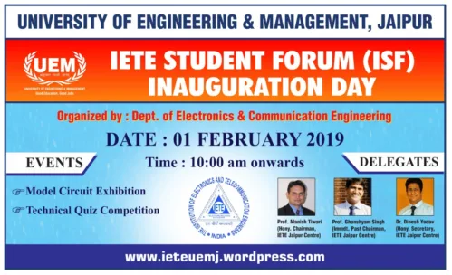 Upcoming Events at UEM Jaipur