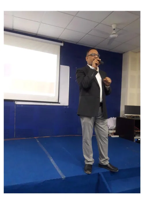 Dr. Ashish Johri visited UEM Jaipur and interacted with the students