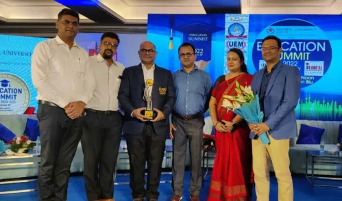University of Engineering & Management (UEM), Jaipur, has been awarded Best Institute for Placements at the Education Summit-2022