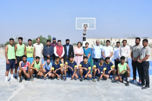 Dr. B.S.Yadav, Director, Physical Education, University of Engineering & Management (UEM), JAIPUR was invited as an Observer in Inter College Basketball Tournament from 16-18 November, 2022