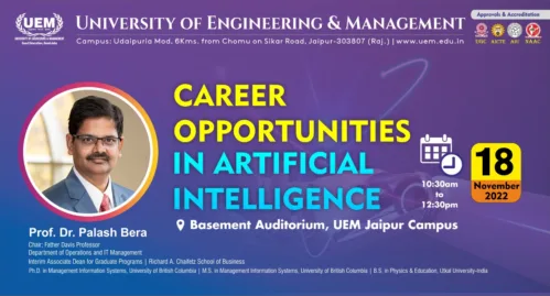 UEM Jaipur Distinguished Lecture Series – 2022