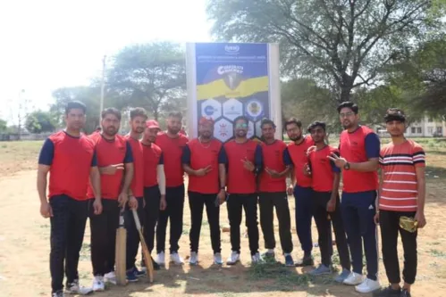 Corporate CRICKET LEAGUE 4-5 March,2023 Hon’ble Vice-Chancellor, Prof. (Dr.) Biswajoy Chatterjee and Registrar, Prof. (Dr.) Pradeep Kumar Sharma inaugurated the league today on 4th March, 2023 at the Cricket Ground of UEM Jaipur at 9.00 AM in the morning.