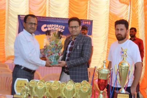 UEM CORPORATE CRICKET LEAGUE 2023 Organised from 4th to 5th March,2023 The CORPORATE CRICKET LEAGUE was inaugurated by our VC Sir, Dr.(Prof.) Biswajoy Chatterjee and first match was of UEM ROYALS and VIDHYUT SATHI.