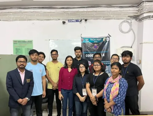 Codesta Coding Club of the University of Engineering & Management (UEM), JAIPUR in association with IIC and IQAC organized CRACK THE CODE – Debugging Competition and CODE BATTLE – Coding Competition in the techfest TECHUTOPIA 2023 on 19.03.23 in the Central lab of CSE Department for interested students of all years.