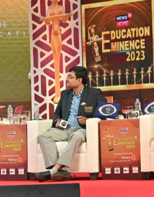 Prof. Dr. Biswajoy Chatterjee, Vice-Chancellor, University of Engineering & Management (UEM), JAIPUR speaking in a panel discussion on “How can Online Education be made more accessible and affordable for the students?”, organized by News 18.