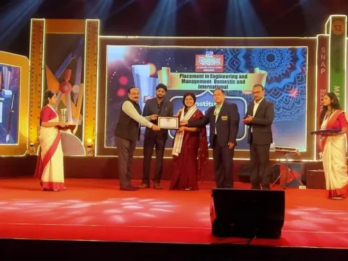 IEM-UEM Group (Institute of Engineering & Management, University of Engineering & Management), Kolkata and Jaipur was awarded with Excellent Placement, Domestic and International by TV9.