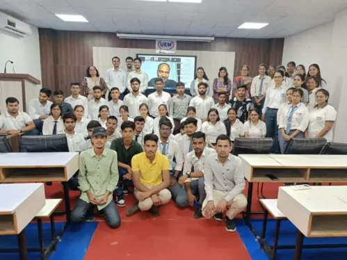 Glimpses of Foreign Expert Lecture Series organised by School of Management, UEM JAIPUR  on the Topic Entrepreneurship – The Mindset, Action & Reaction by Mr. Ram Subramaniam, Co-Founder at My Money Karma, USA