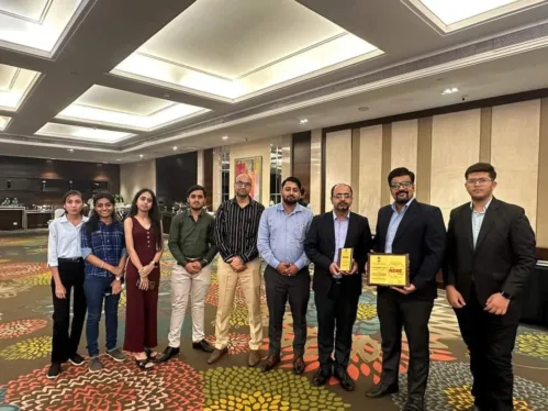 “UNIVERSITY OF ENGINEERING & MANAGEMENT (UEM), JAIPUR, IEM-UEM Group” received the “Best Industry-Academia Collaboration Award”, at MSME Rankers Award ceremony