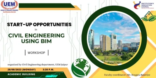Workshop on Start Up Opportunities in Civil Engineering using BIM