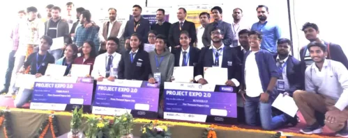 A team of first year students of University of Engineering and Management (UEM) Jaipur got 3rd position and received the Certificate of Appreciation in Project Expo 2.0.