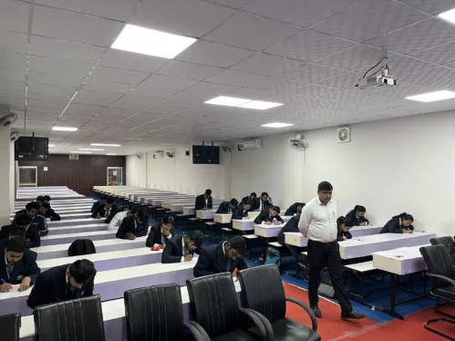 Scenes from InfoObjects Inc campus placement drive at University of Engineering and Management, Jaipur (UEM).