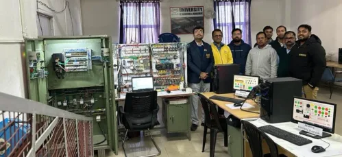 Our students, teachers and researchers of the University of Engineering & Management (UEM), JAIPUR have set up this Industrial automation and Robotics Laboratory at the University.