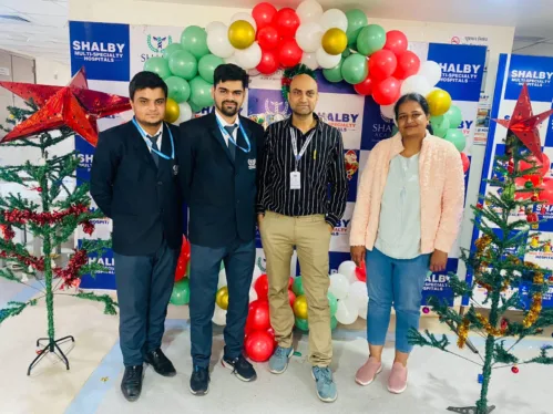 Our students from the Department of MBA, Hospital and Healthcare Management, University of Engineering & Management (UEM), JAIPUR went for practical learning at the Shalby Hospitals.