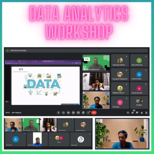 Google Developer Students Club UEM Jaipur conducted a “Two-days workshop on Data Analytics”