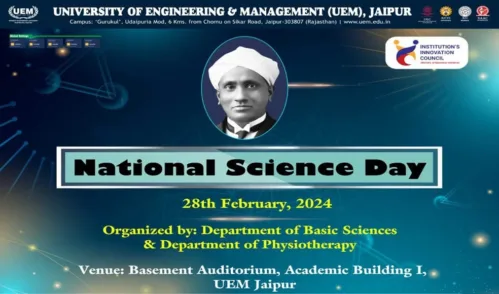 The University of Engineering and Management, Jaipur, organized National Science Day-2024