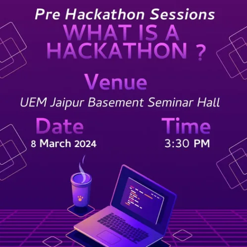 University of Engineering and Management, Jaipur is going to organise a session on “What is Hackathon & how to win”
