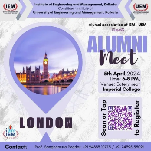 IEM-UEM Group is so happy to invite our Alumni members to our special Alumni Meet at London, near Imperial College.