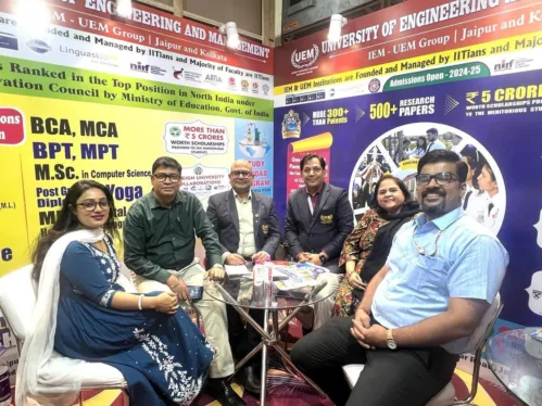 UEM Jaipur participated in Dainik Bhaskar Education Fair 3rd May 2024 at Birla Auditorium Jaipur. First day in education fair more than 70 students visited our pavilion.
