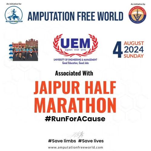 UEM Jaipur Physiotherapy Students and Faculty members Participated in Jaipur Half Marathon On August 4, 2024.