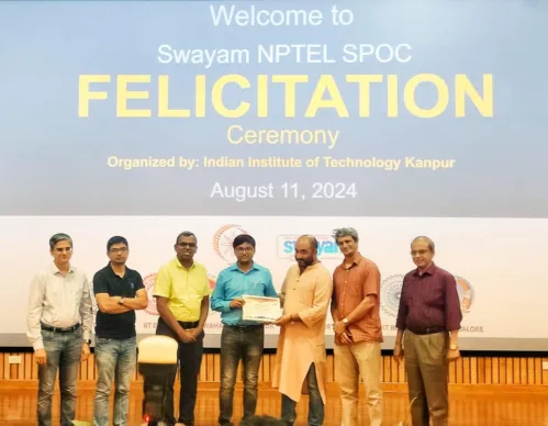 NPTEL SPOC Felicitation Ceremony at IIT Kanpur.