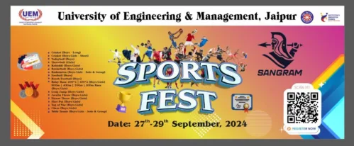 Sangram 2024 – Annual Sports Fest of University of Engineering & Management (UEM), Jaipur