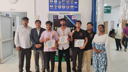 The TUG OF WAR was one of the most exciting events at TECHUTOPIA 2024 organized by SHUNYA student chapter of UEMJ.