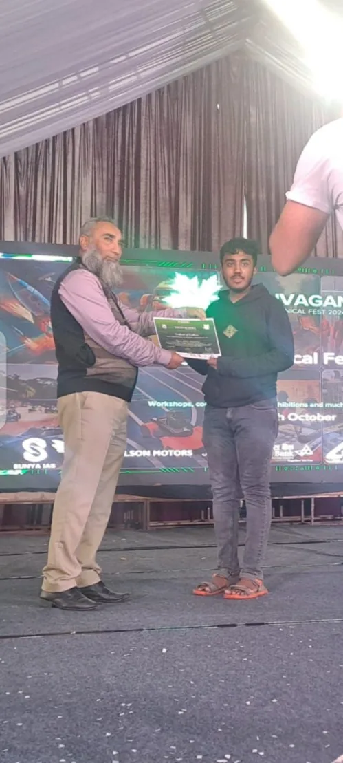Student of Shunya Student Chapter of University of Engineering Management jaipur, stood 1st runner up at Innovation Expo at Techvaganza event.