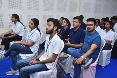 Cracking the code with Gagan Gupta organized by Tech Masters community X The speech society UEMJ.