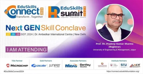 UNIVERSITY OF ENGINEERING AND MANAGEMENT (UEM) JAIPUR – IEM UEM GROUP participated in the 4th Edition of “EduSkills Connect 2024
