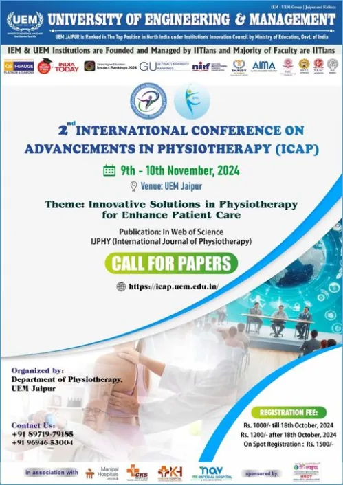 2nd International Conference on Advancements in Physiotherapy (ICAP)