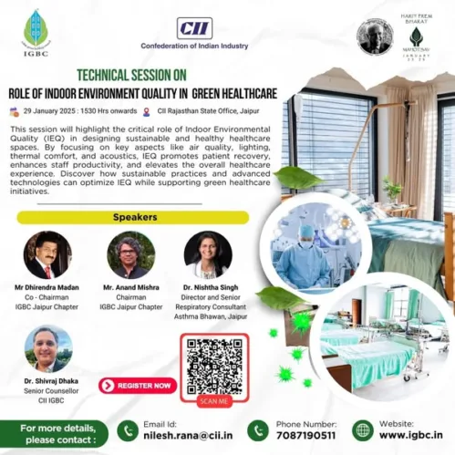 University of Engineering and Management (UEM), Jaipur was cordially invited by India Green Building Council (IGBC) at CII Rajasthan State Office, Jaipur.