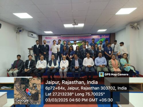 Fin Dazzlers Finance Club, School of Management organized an insightful Seminar on Investor Awareness Program on Financial Empowerment Through Investment at University Of Engineering & Management (UEM), Jaipur.