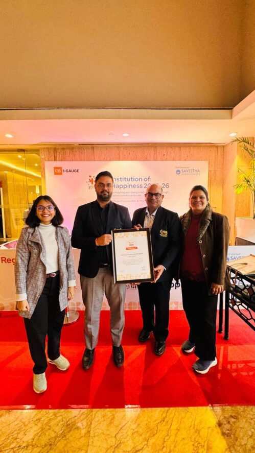 University of Engineering & Management (UEM), Jaipur is honoured to be recognised as the Institution of Happiness (IOH) by the prestigious global ranking agency QS I-GAUGE