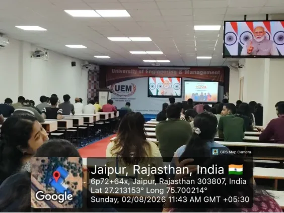 Students participating in Nasha Mukt Yuva awareness programme