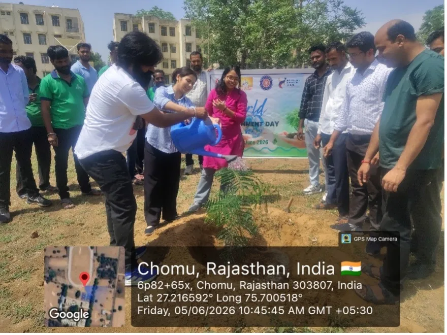 Tree plantation drive at UEM Jaipur