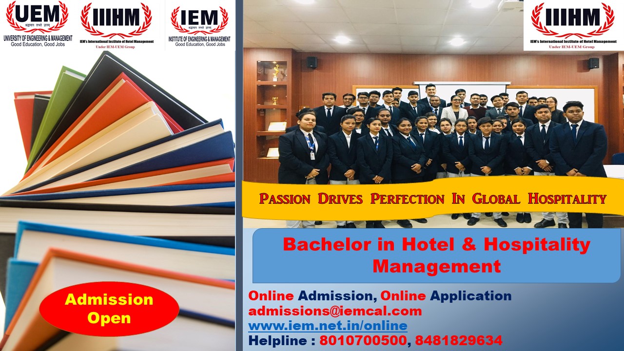 Online admission going on BHM department at UEM Kolkata