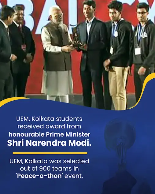 Students Receiving Award From Prime Minister