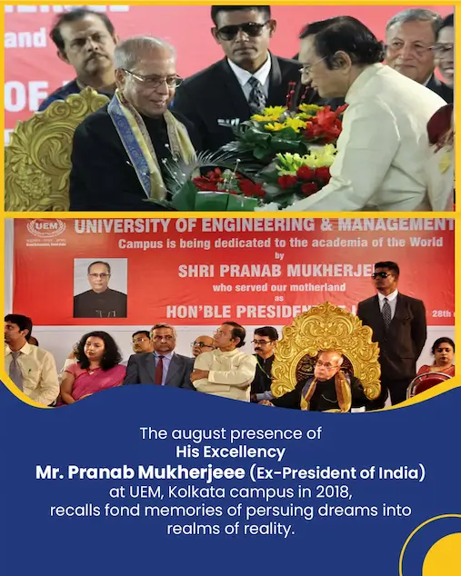 Mr. Pranab Mukherjee At UEM Kolkata
