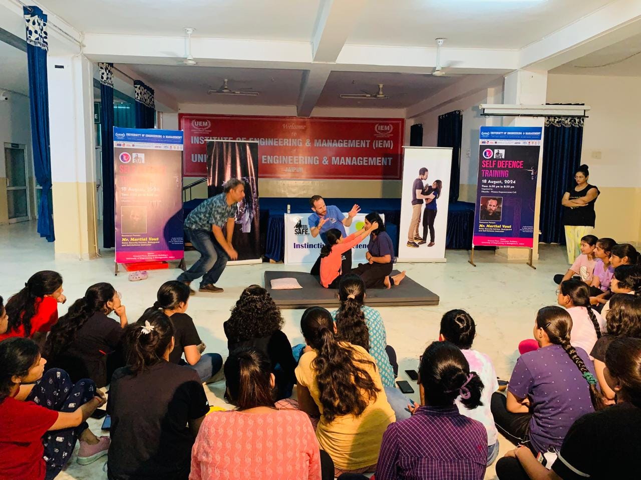 The Women Empowerment Cell- Dhanika successfully conducted the self defence training for female students.