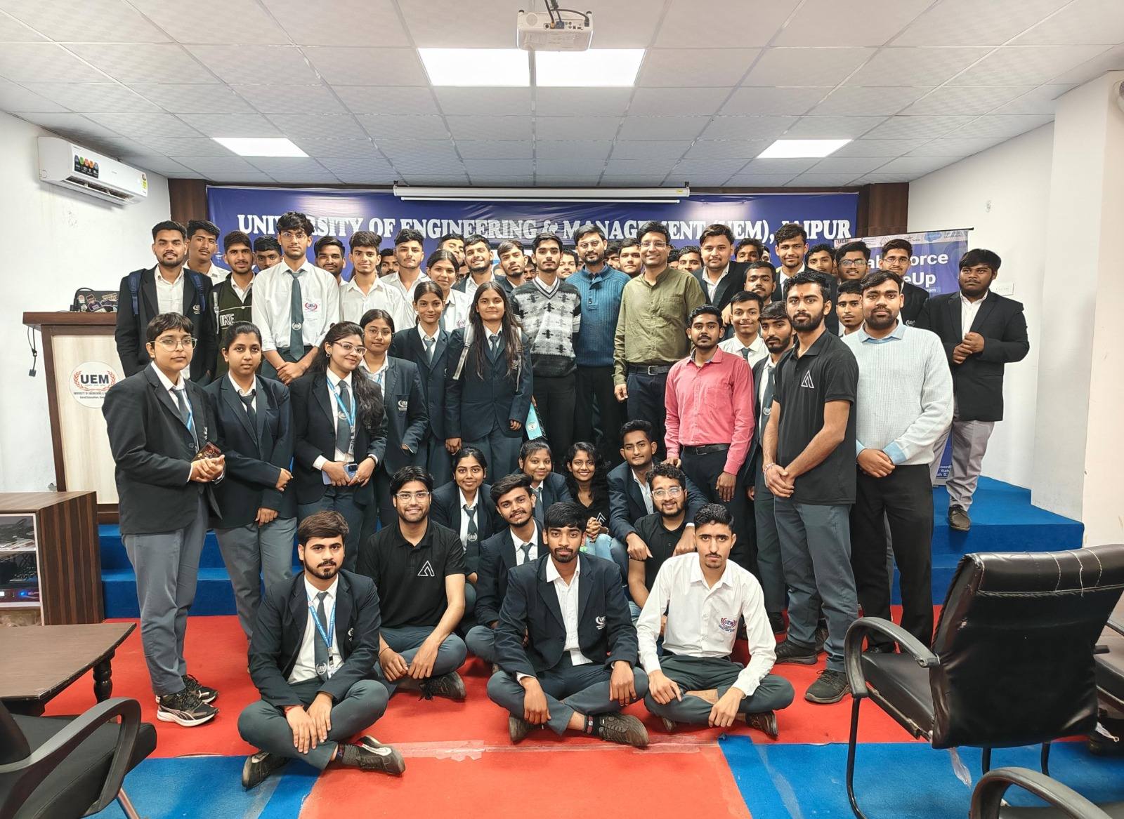 Department of Computer Applications, University of Engineering & Management (UEM), Jaipur organized the ” Salesforce ScaleUp ” session.