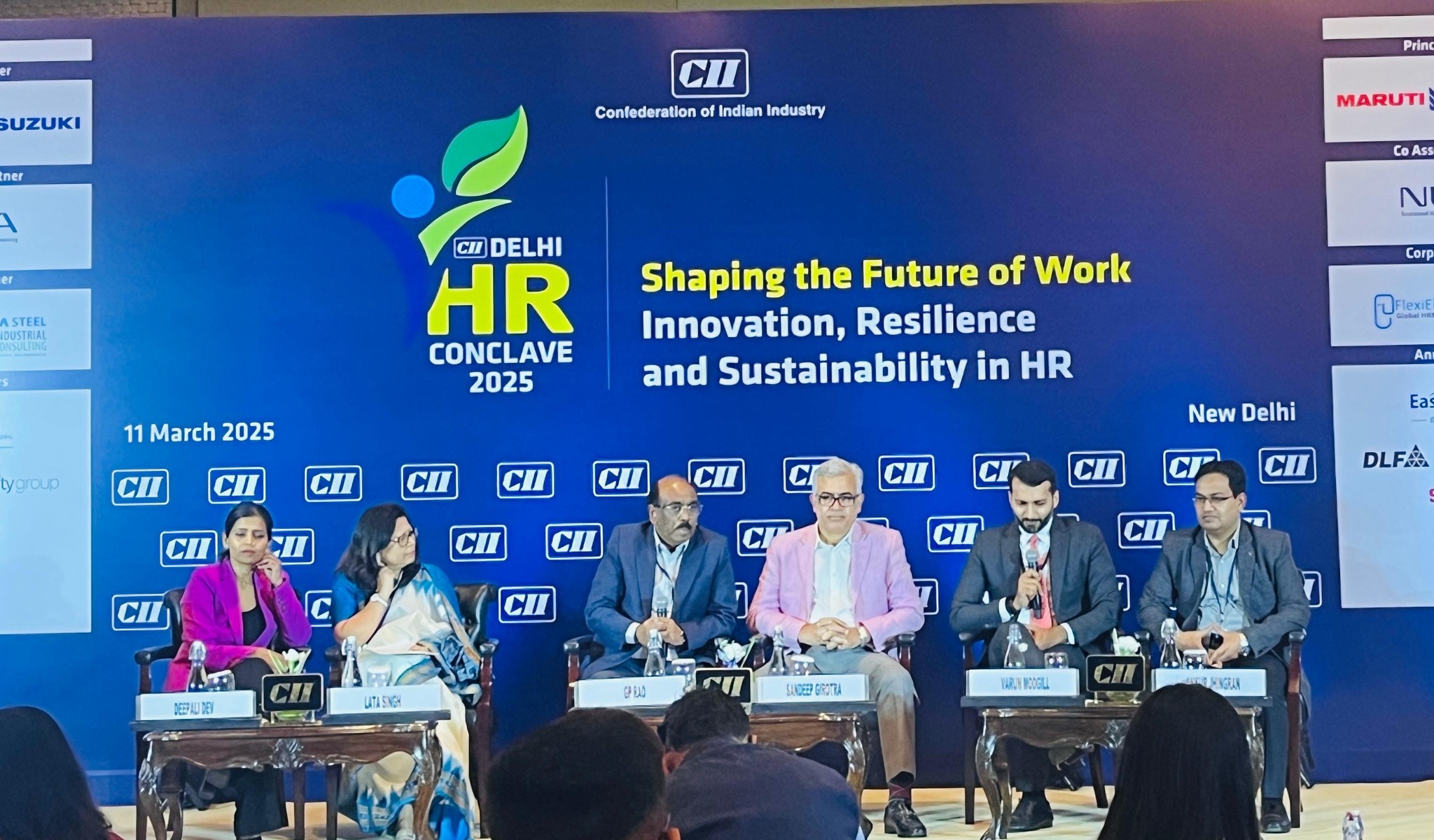 The University of Engineering and Management (UEM), Jaipur – IEM UEM Group actively participated in the CII Delhi HR Conclave 2025: “Shaping the Future of Work – Innovation, Resilience, and Sustainability” held at Hotel Le Meridien, New Delhi, on March 11, 2025.