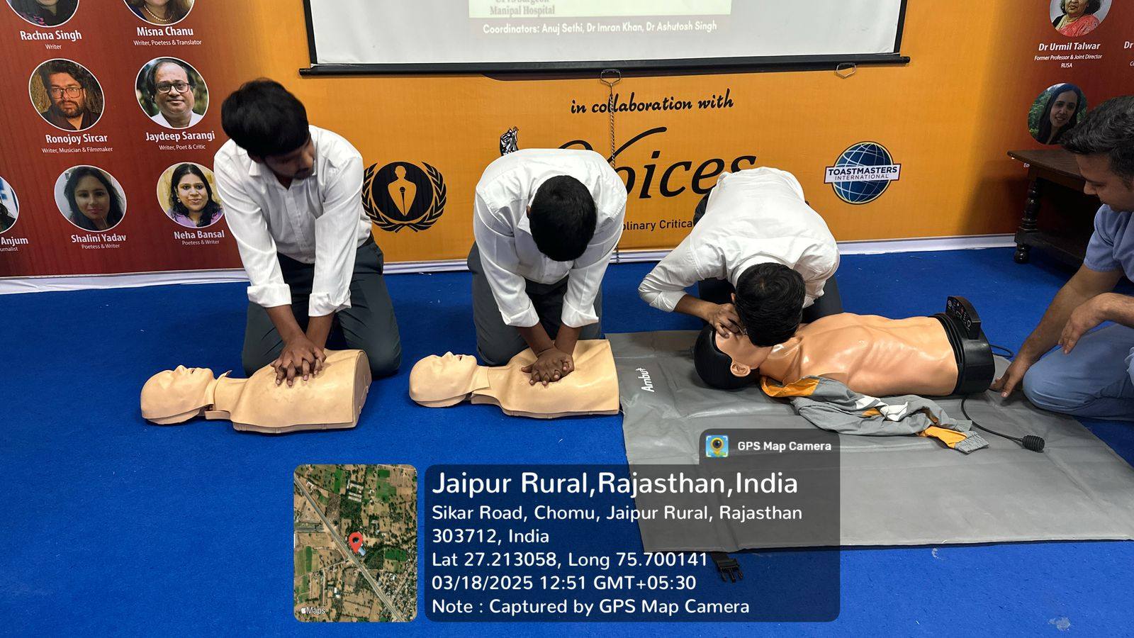 University of Engineering & Management (UEM), Jaipur is proud to share the successful completion of a Workshop on Cardiopulmonary Resuscitation (CPR), conducted by the Department of Physiotherapy on March 18, 2025, at the UEM Jaipur campus.
